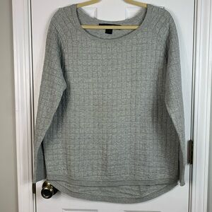 NWOT French Connection grey long sleeved sweatshirt size medium. 20% wool.